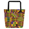Kente 001 Large Tote Bag - Image 2