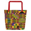 Kente 001 Large Tote Bag - Image 5
