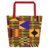 Kente 001 Large Tote Bag - Image 4
